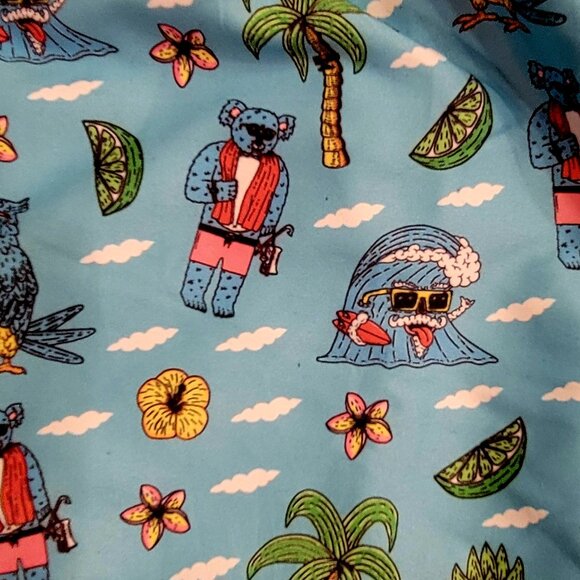 Boardies x Mulga Koala Pineapple Funky Colorful Men's Swim Trunks Pockets - Picture 12 of 15